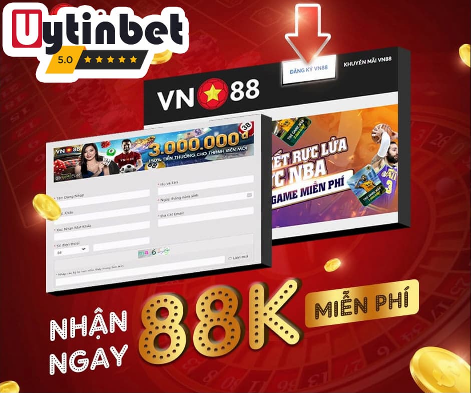 Đăng ký VN88 - Đơn giản quy trình có tiền thường ngay