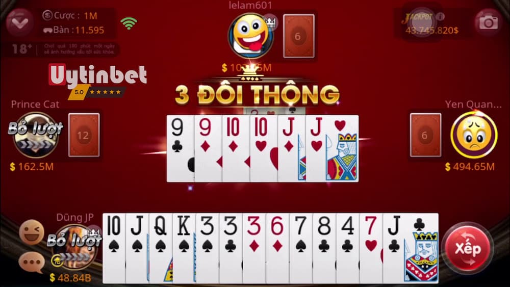 Điểm khác nhau giữa hai hình thức trong game đánh bài tiến lên