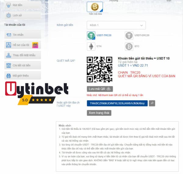 Gửi tiền BK8 qua QR Code Banking