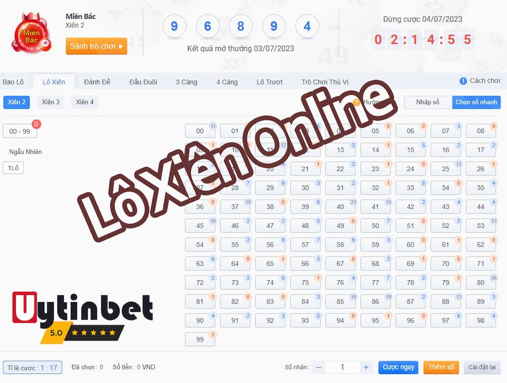 Đánh lô xiên online vừa tiện lợi, vừa thưởng cao