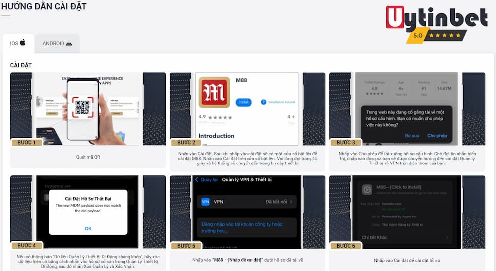 Tải app nhà cái M88 cho máy iOS