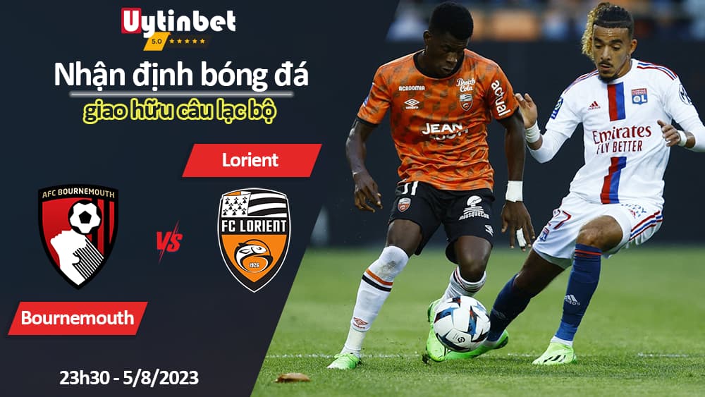 Nhận định bóng đá Bournemouth vs Lorient, 23h30 ngày 5/8/2023, giao hữu câu lạc bộ