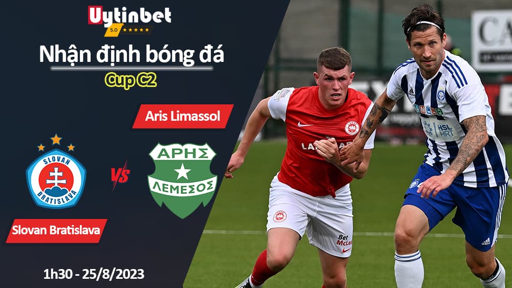 Nhận định bóng đá Slovan Bratislava vs Aris Limassol, 1h30 ngày 25/8/2023, Cup C2