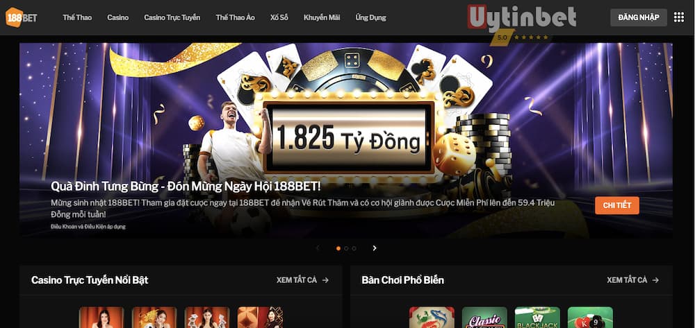 188bet - nhà cái uy tín được dân chơi Việt Nam ưa chuộng