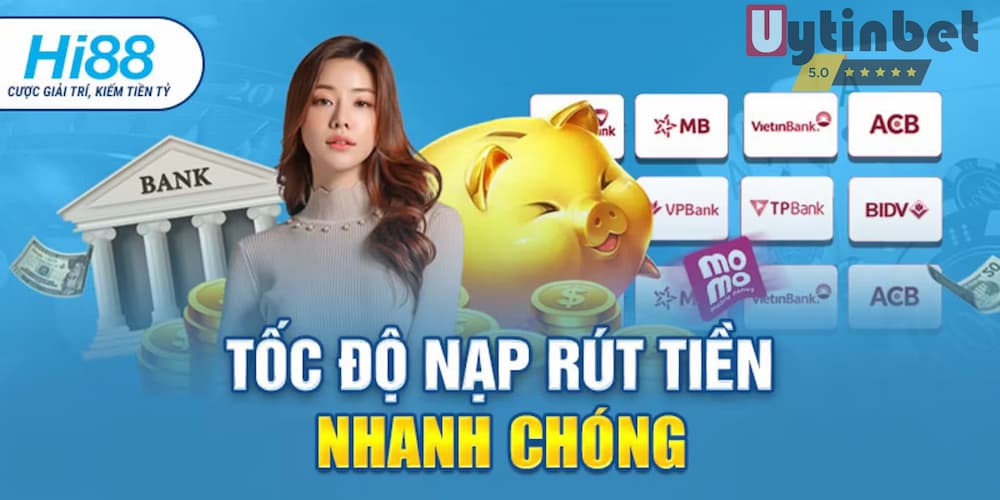 Các phương thức rút tiền Hi88