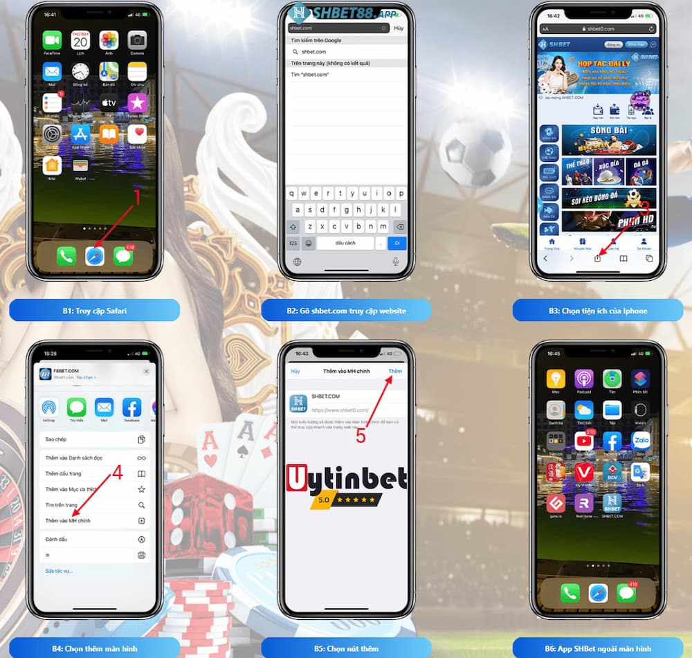 Cách tải app SHBET dành cho thiết bị Iphone