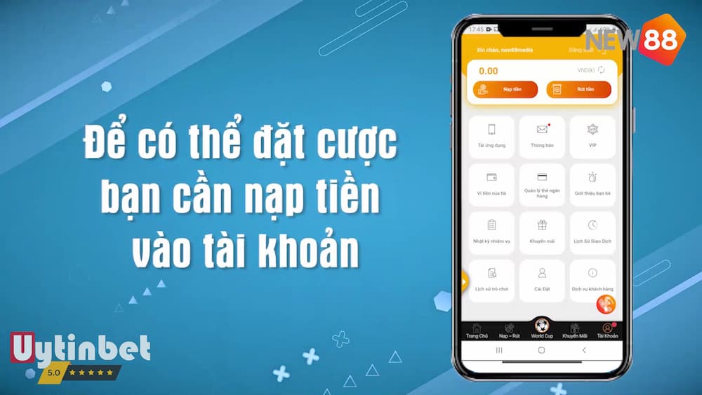 Gửi tiền New88 qua ví momo