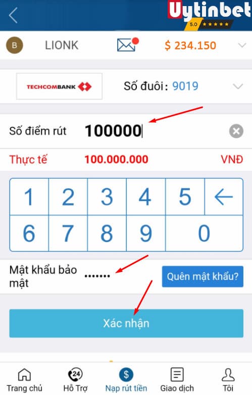 Hướng dẫn rút tiền từ tài khoản Kubet bằng điện thoại