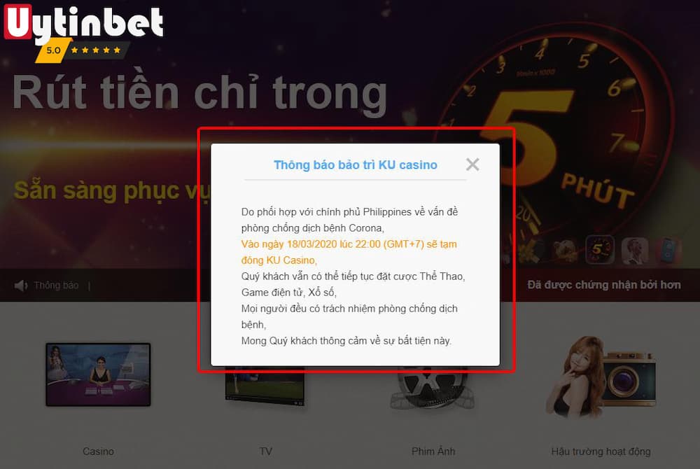 Lý do Kubet bảo trì