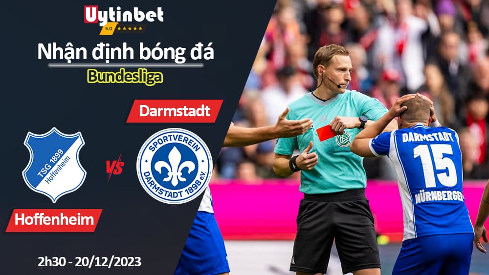 Nhận định bóng đá Hoffenheim vs Darmstadt, 2h30 ngày 20/12/2023, Bundesliga