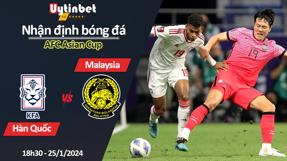 Nhận định bóng đá Hàn Quốc vs Malaysia, 18h30 ngày 25/1/2024, AFC Asian Cup