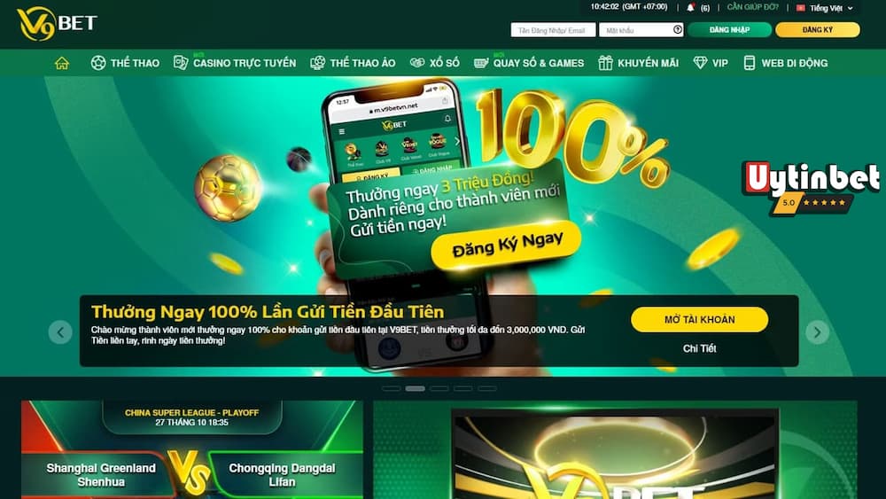 Gửi tiền V9bet - khớp lệnh siêu nhanh